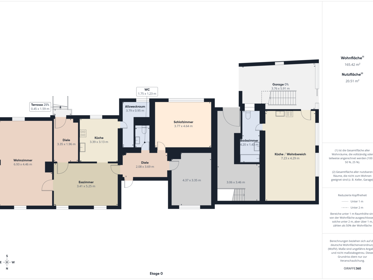 Grundriss EG und Einliegerwohnung 
