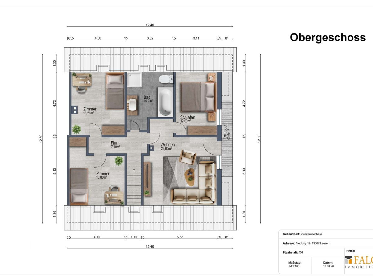 Grundriss Obergeschoss 