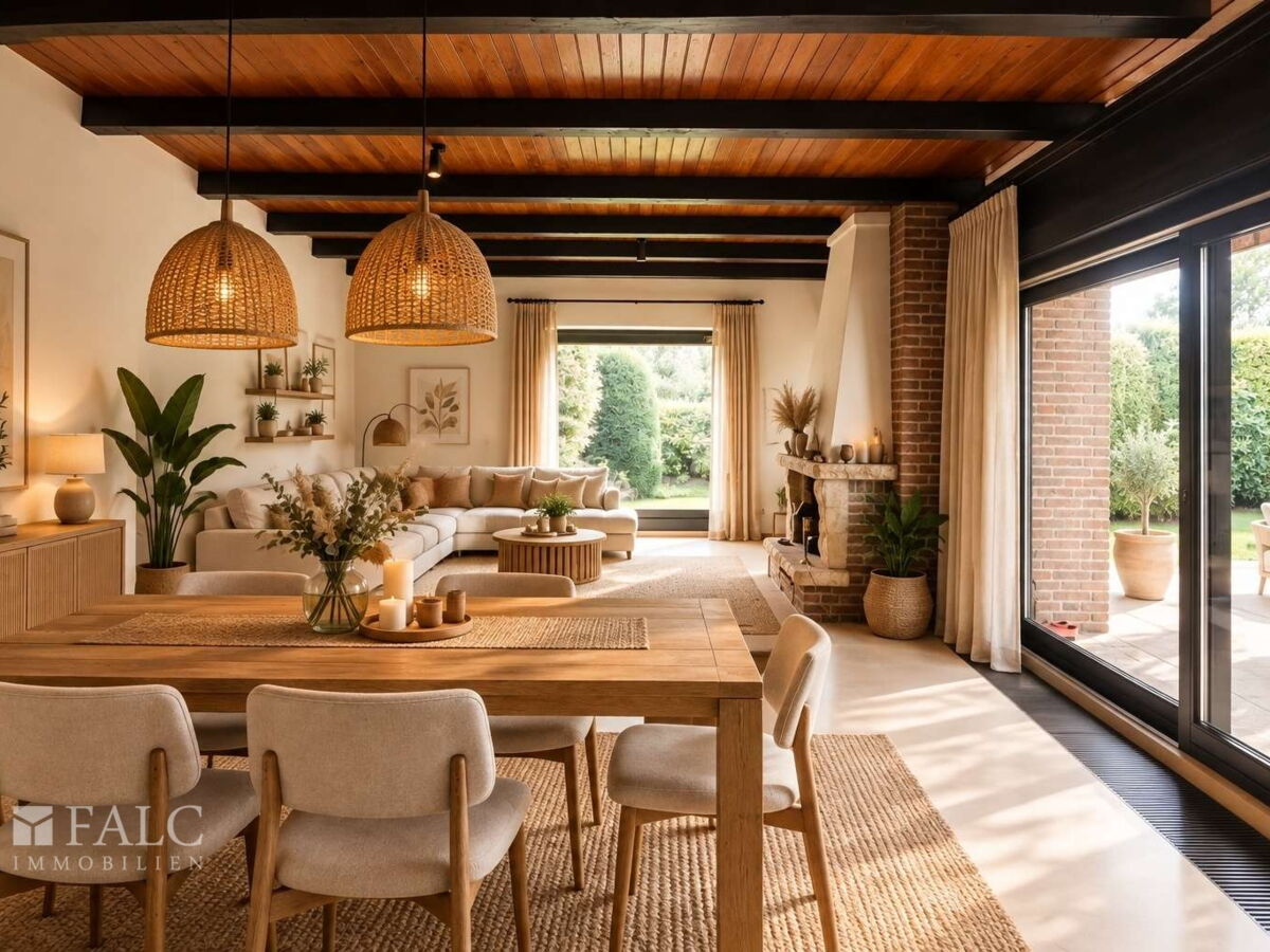 Wohnzimmer mit Essbereich