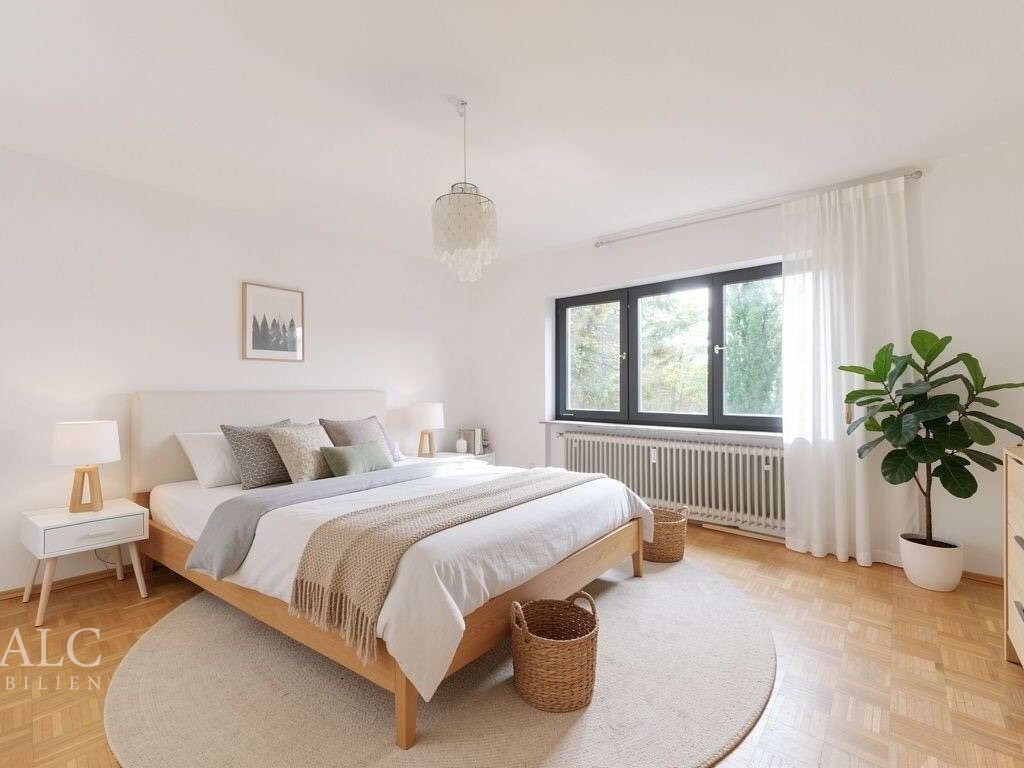 Schlafzimmer Erdgeschoss virtuelles Staging