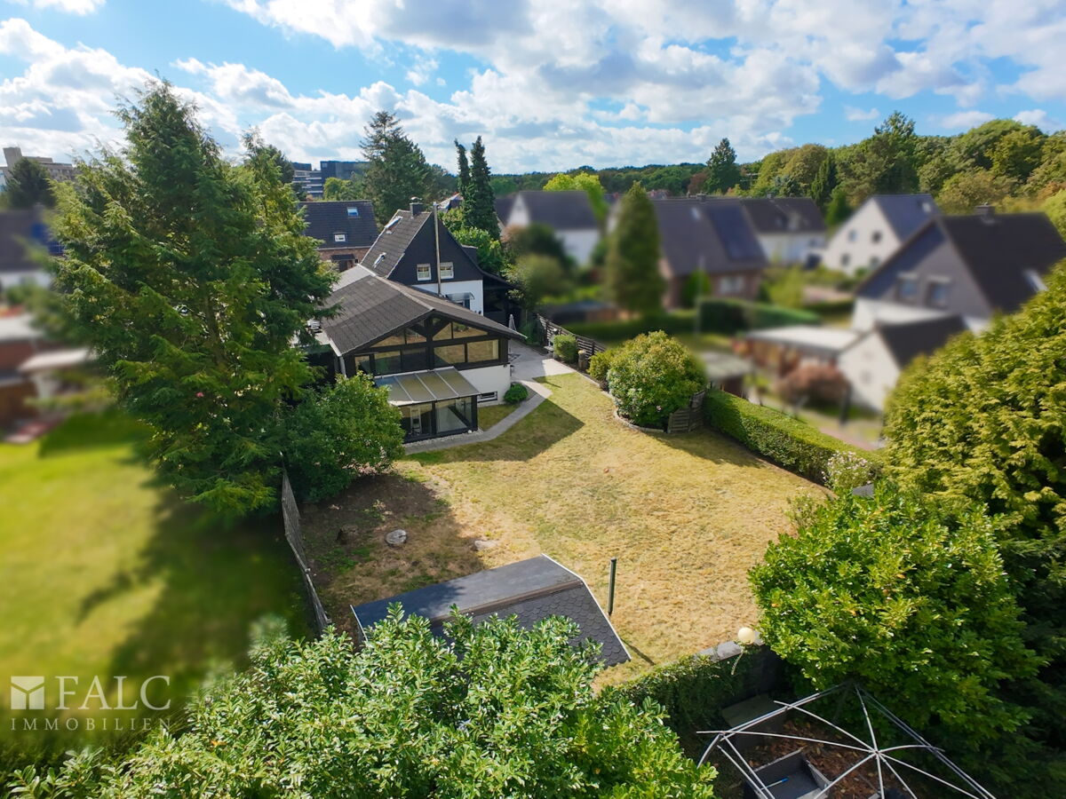 Gartenansicht Drohne