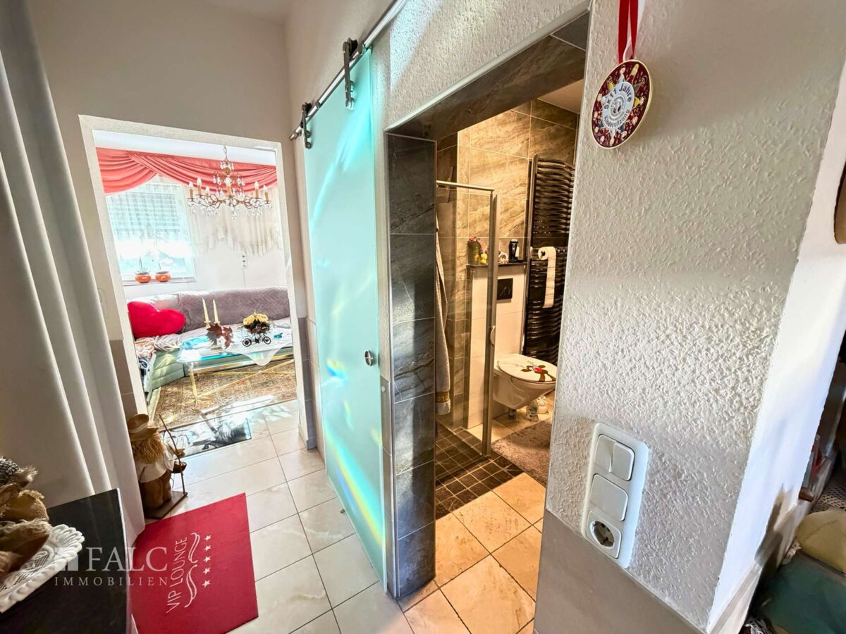 Blick in das Badezimmer