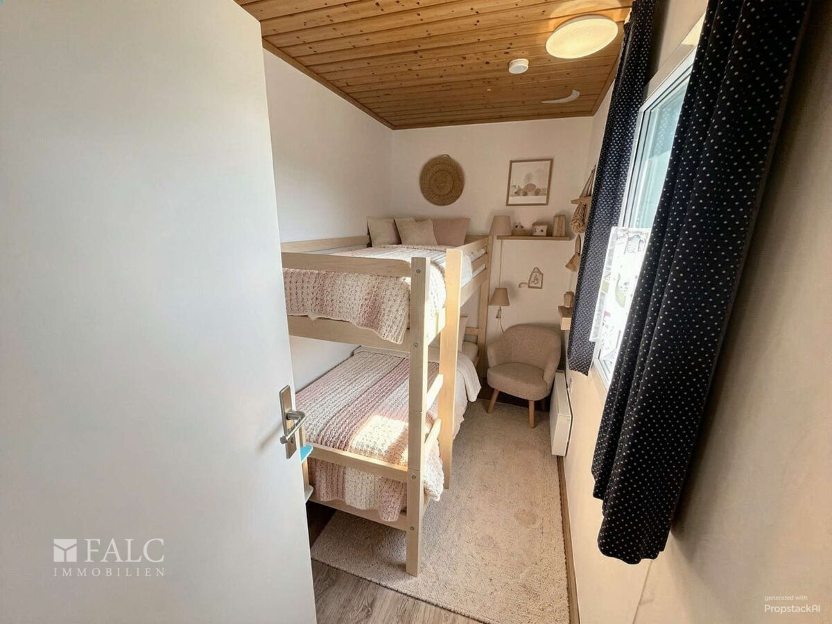Kinderzimmer - Kinderzimmer, Skandinavisch - (KI generiert)