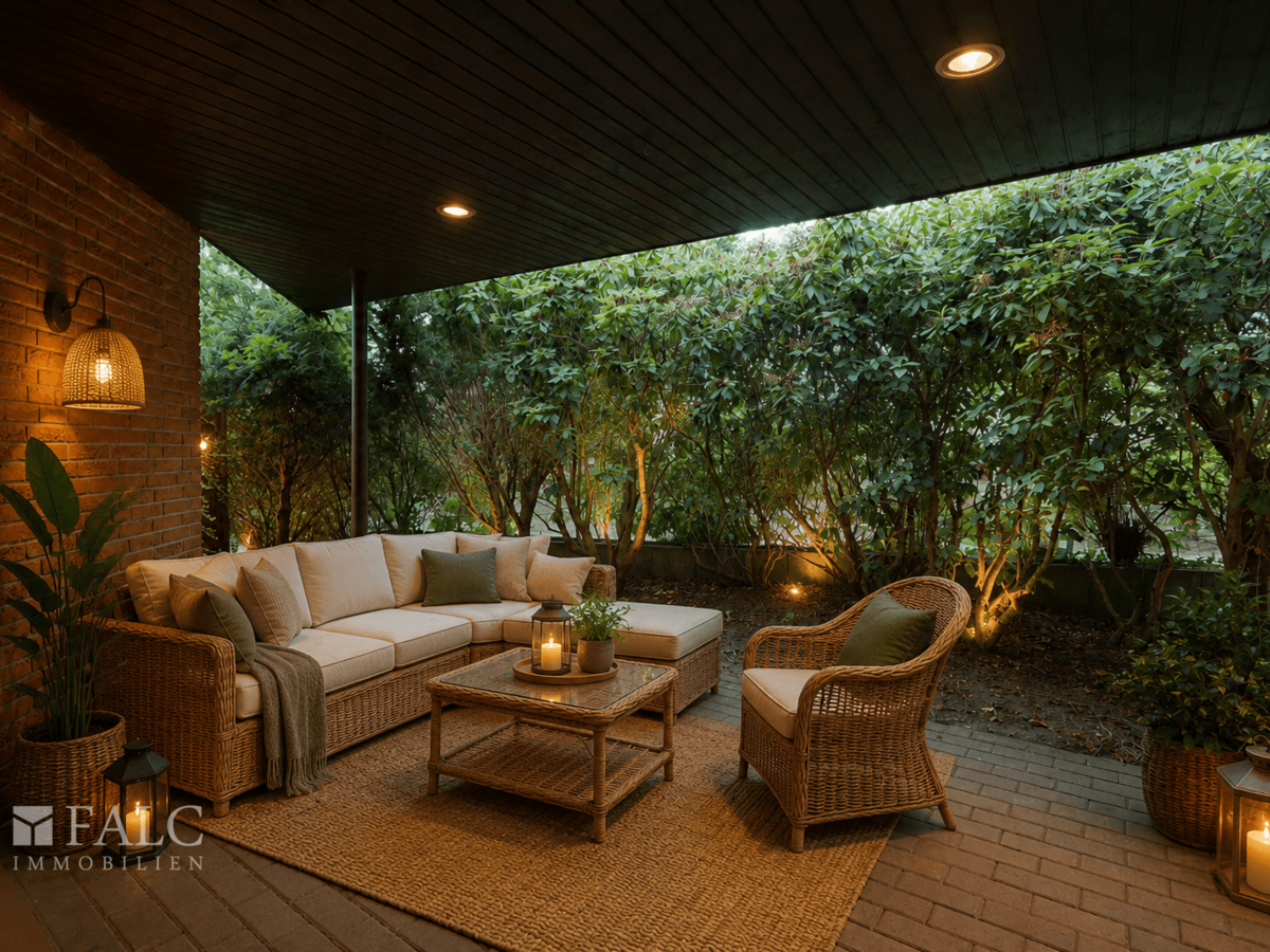 überdachte Terrasse