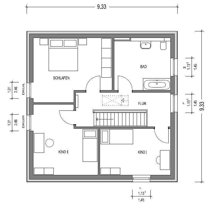 Grundriss Obergeschoss