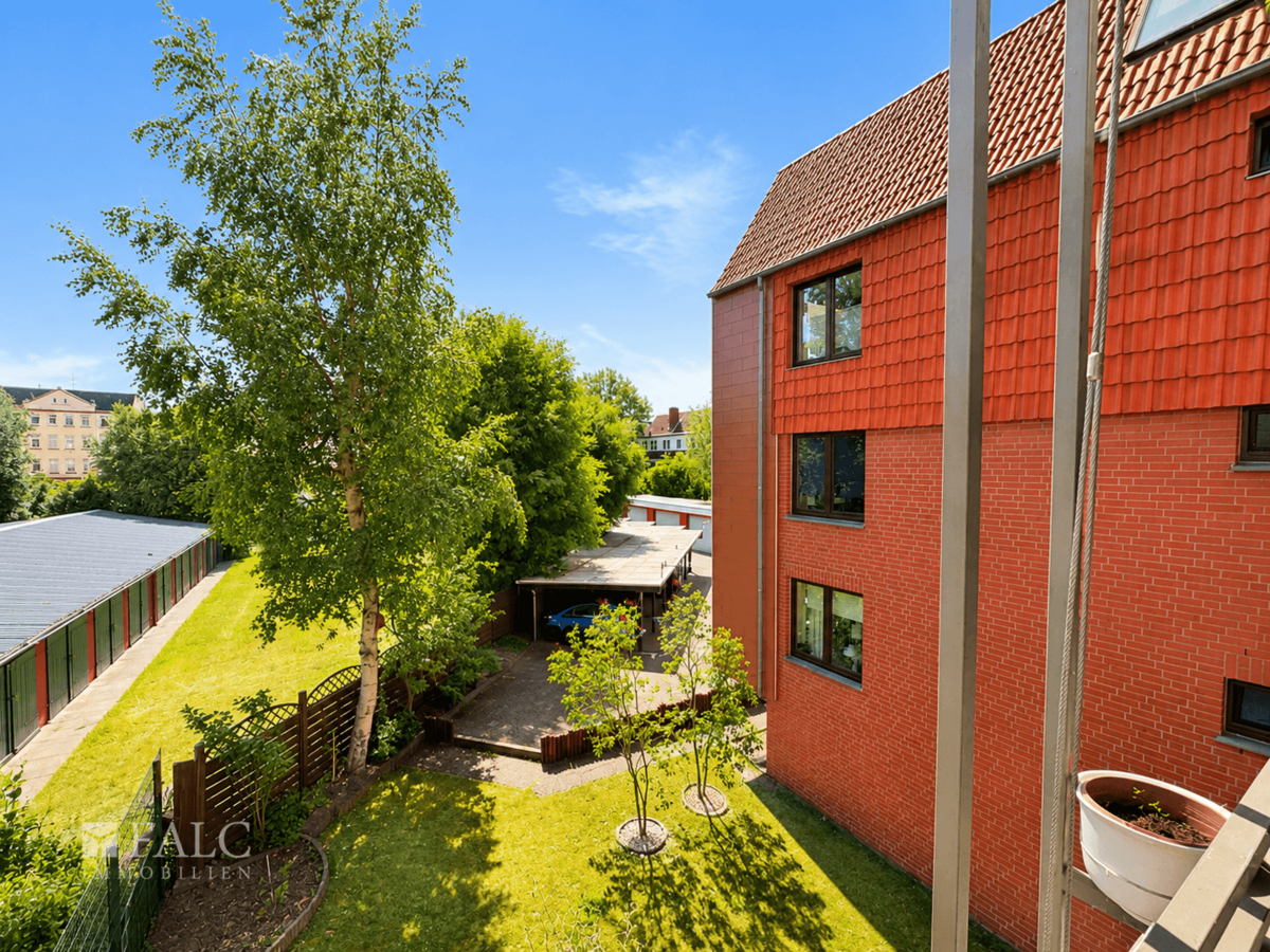 Ausblick vom Balkon
