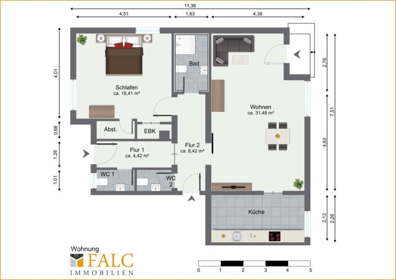 Grundriss Wohnung