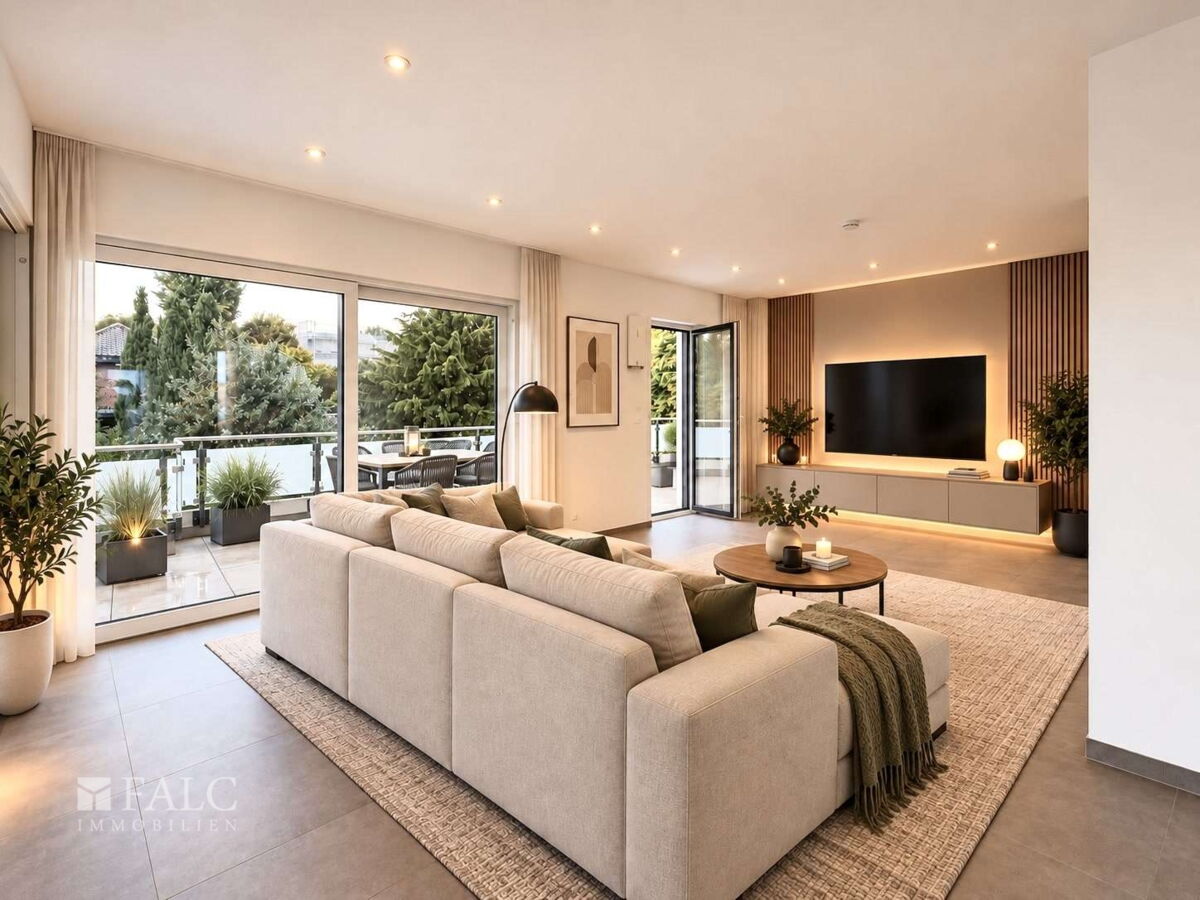 Wohnbereich KI Home Staging