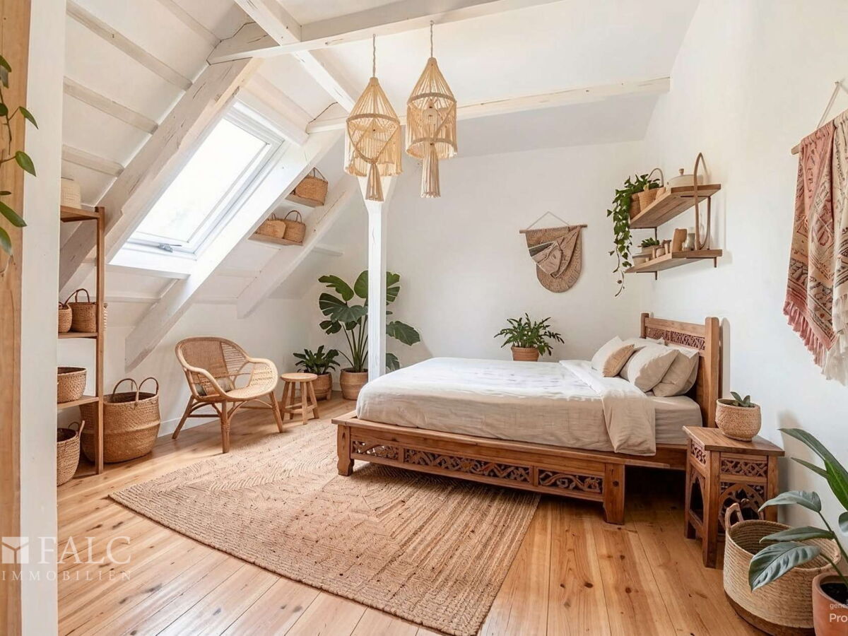 Dachboden Einrichtungsbeispiel Gästezimmer