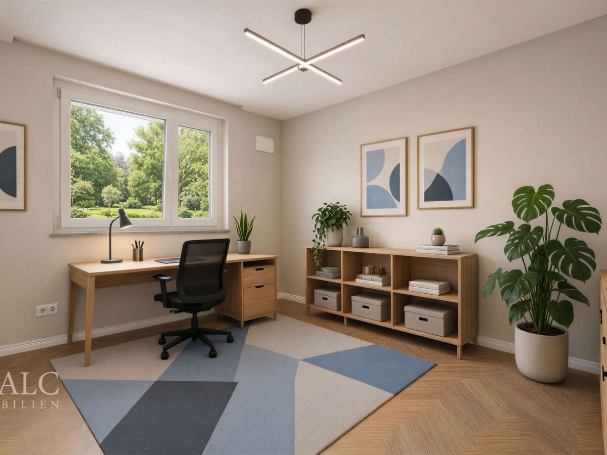 Visualisierung Arbeitszimmer