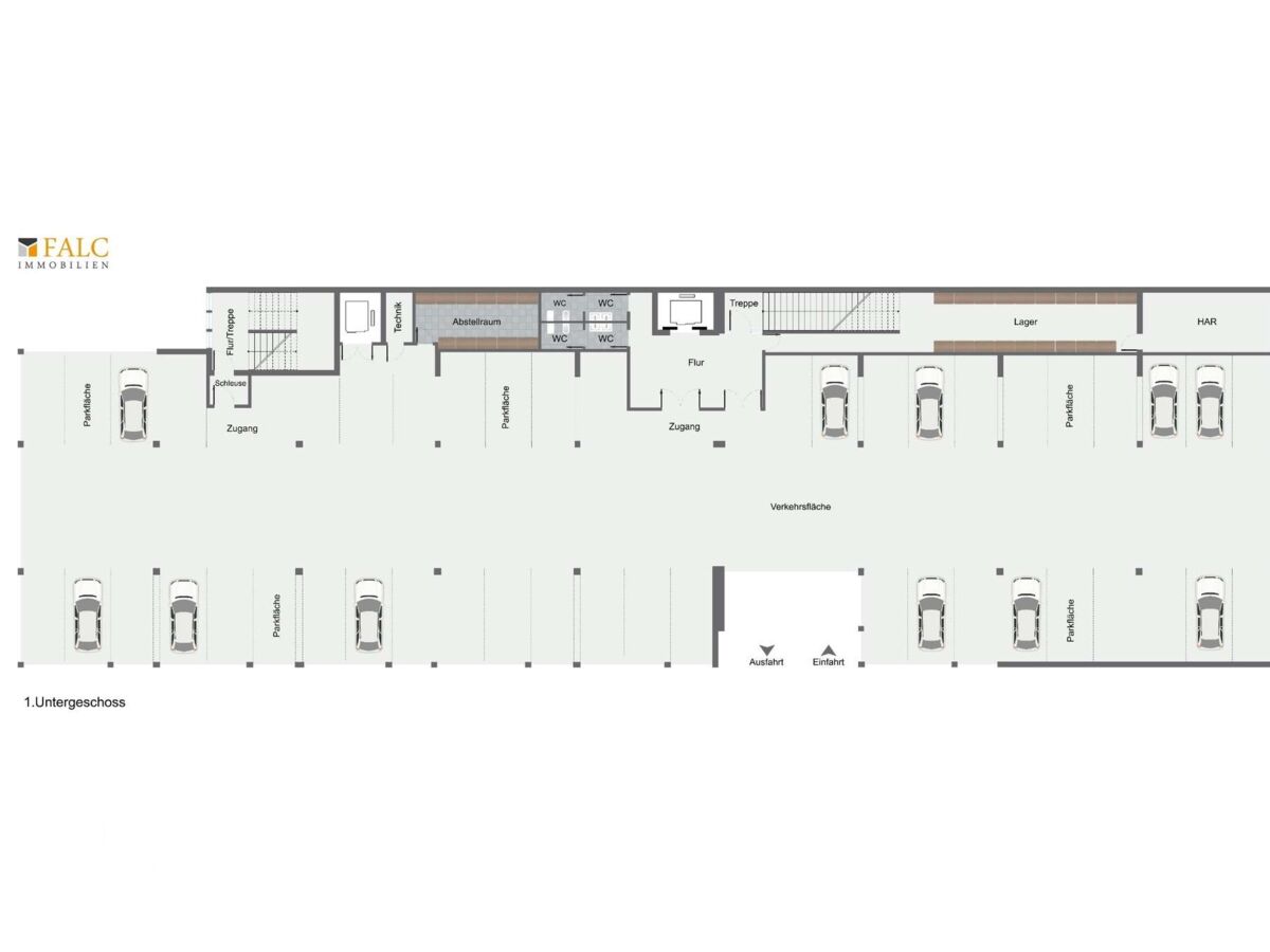 Grundriss 1. Untergeschoss