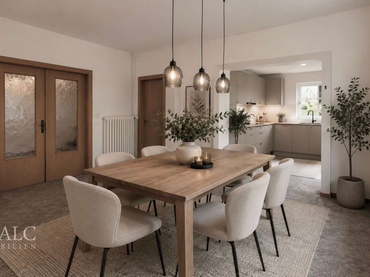 KI gestagt Esszimmer 