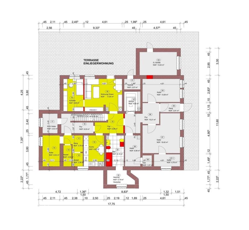 Grundriss Untergeschoss