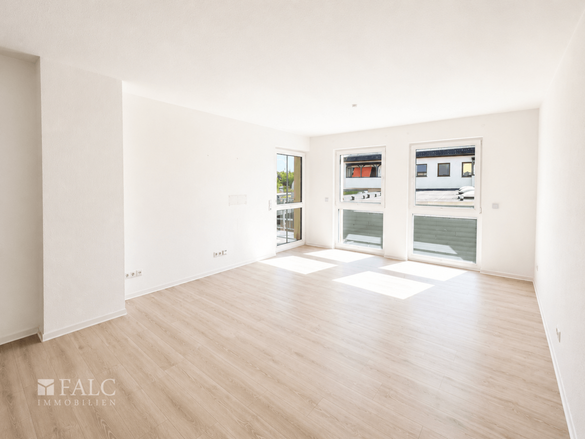 Zugang vom Wohnzimmer zum Balkon