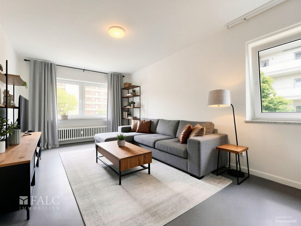 Wohnzimmer Deko-Vorschlag KI