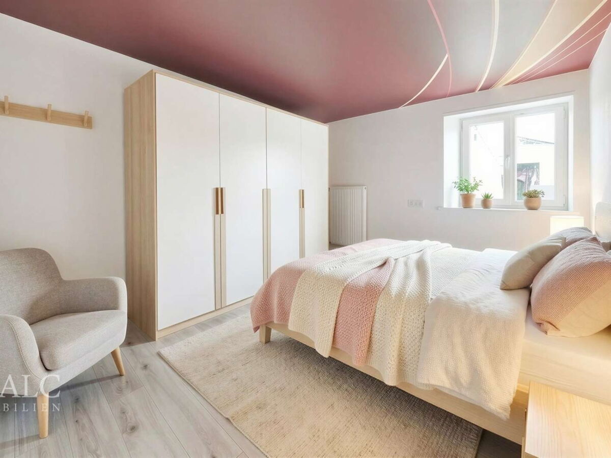 Schlafzimmer - digital möbliert
