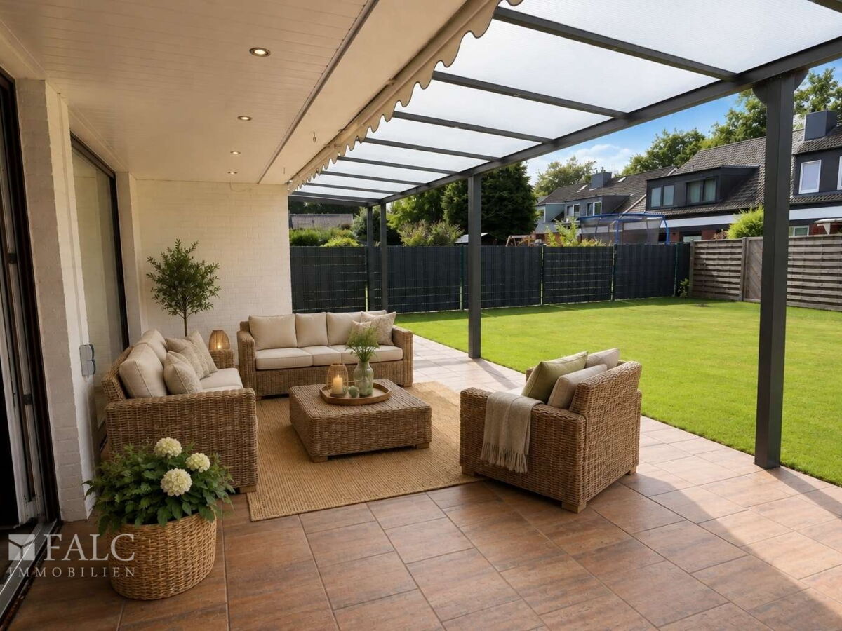 überdachte Terrasse