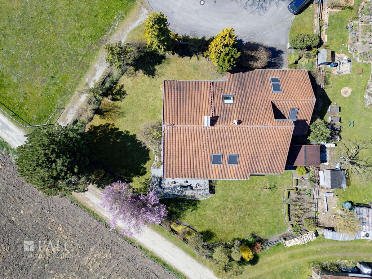Drohne Grundstück von oben