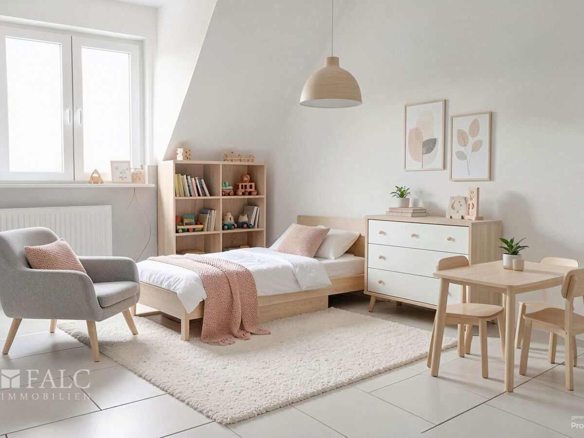 Kinderzimmer 1 OG - Beispielhafte Raumgestaltung – KI-generiert