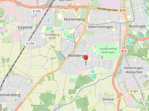 Lage in Wettbergen