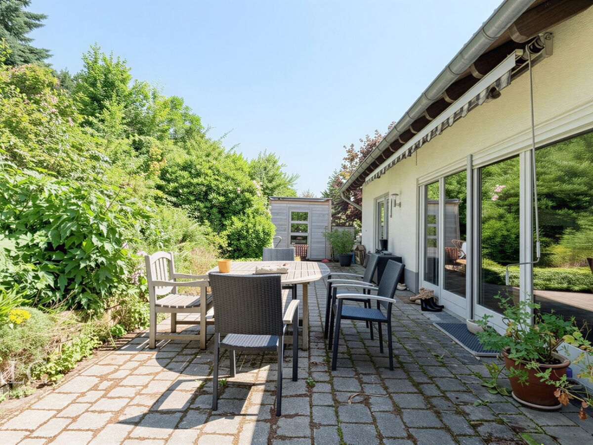 Terrasse mit Sauna