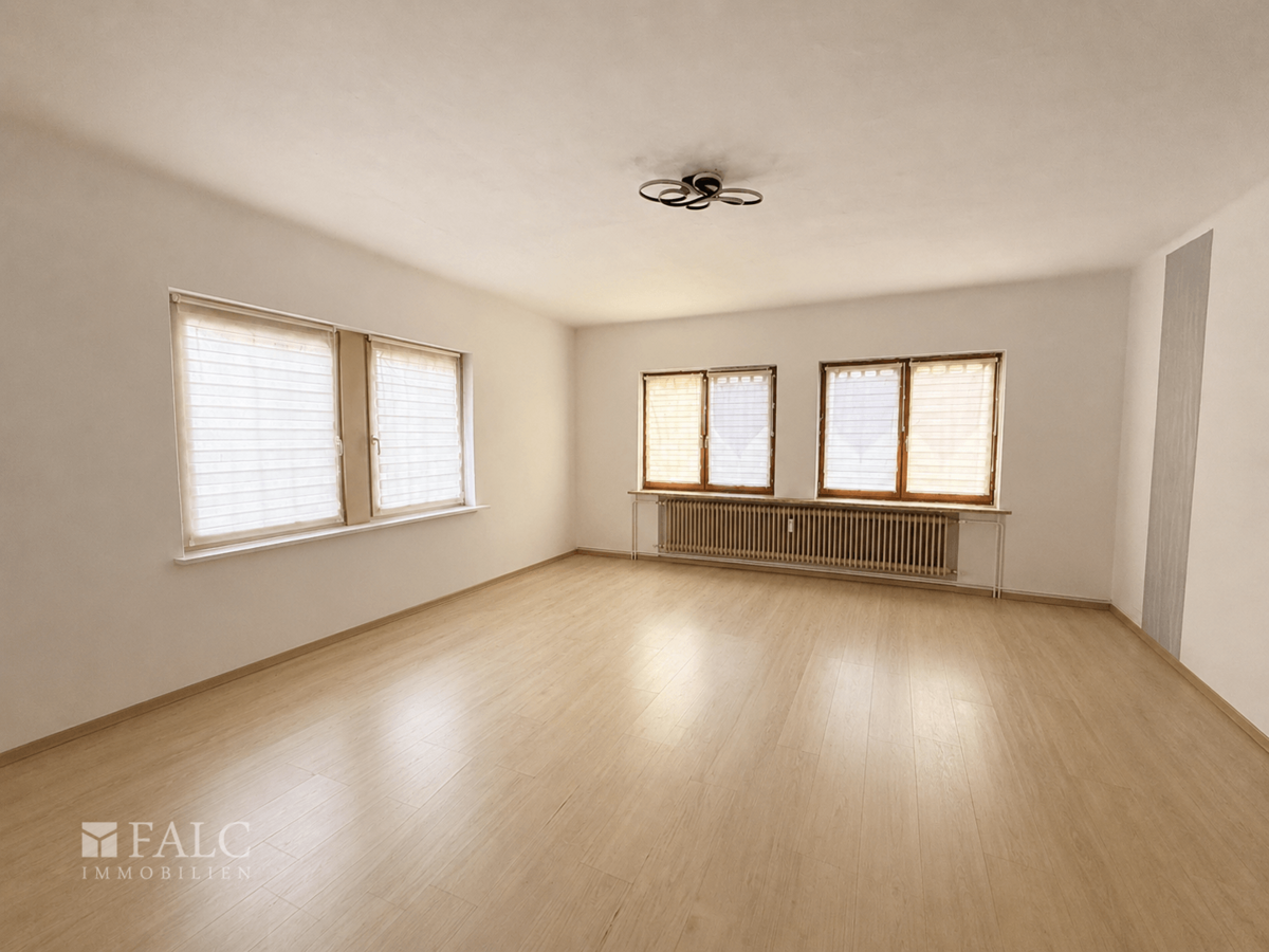 Wohnung 3 Wohnzimmer (Raum digital leergeräumt)