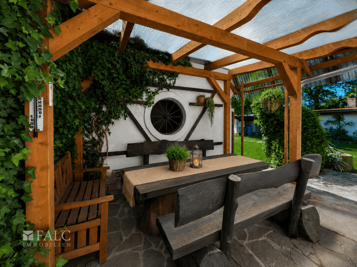 Überdachte Terrasse