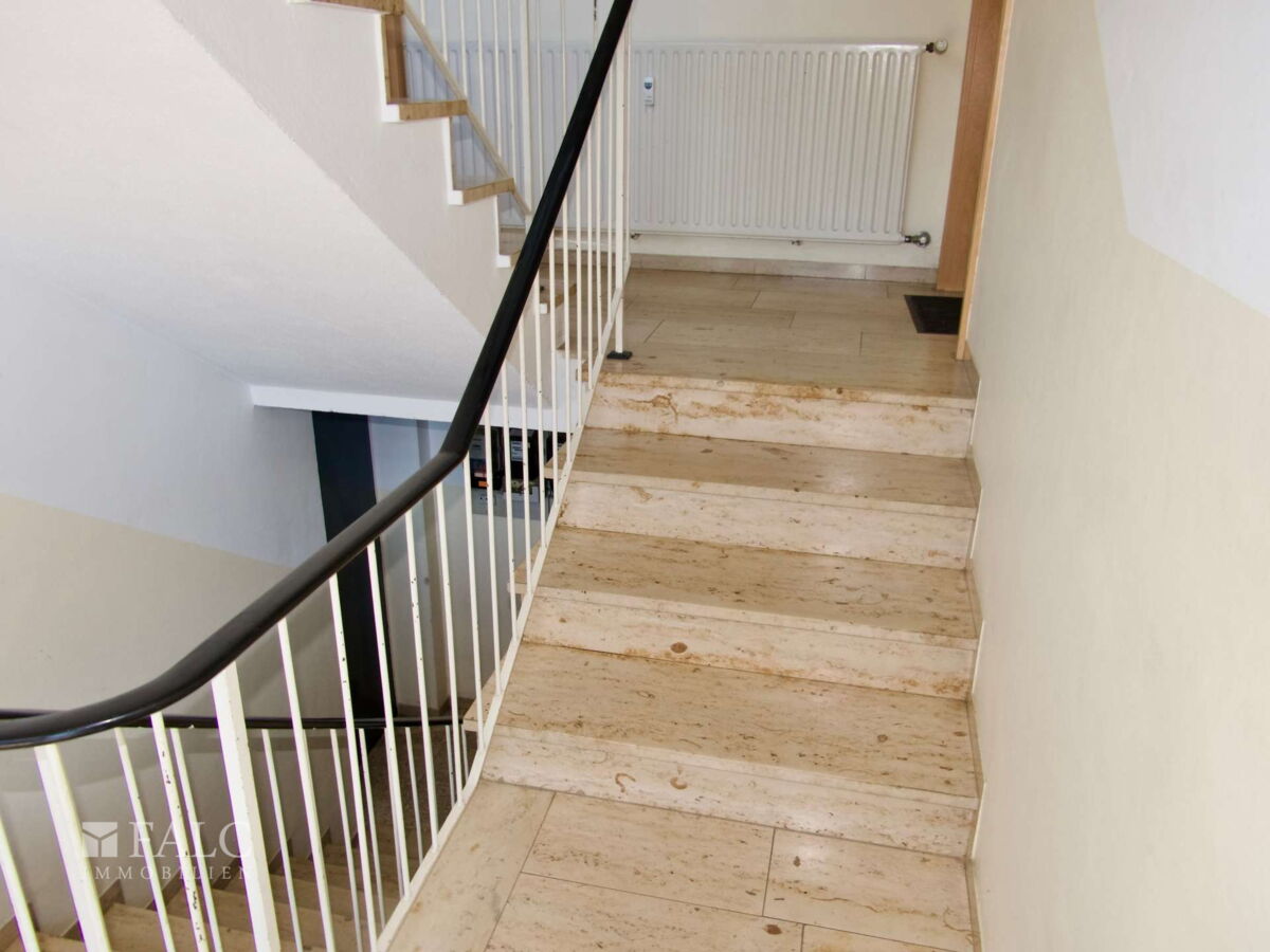 Wenige Stufen zur Wohnung 