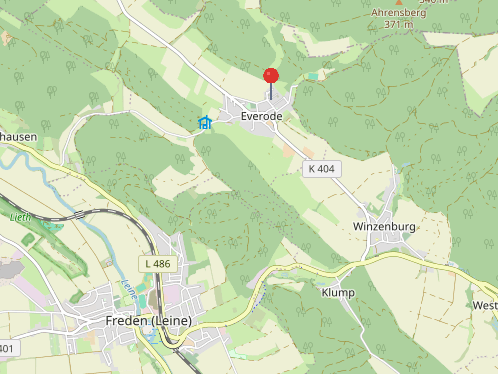 Lage in Everode