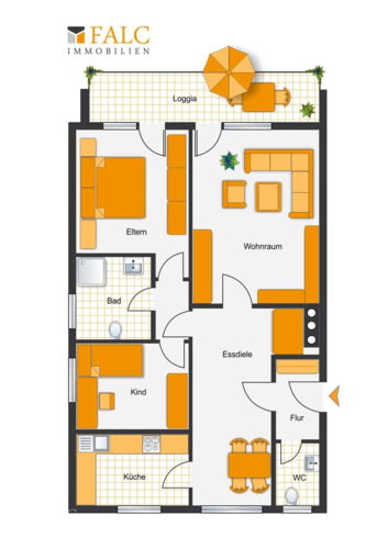 Grundriss Wohnung