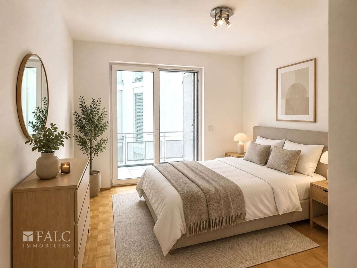 Schlafzimmer KI Home Staging