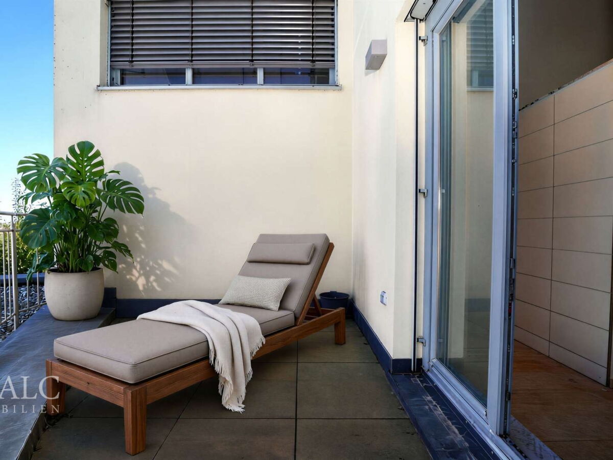 Terrasse am Badezimmer