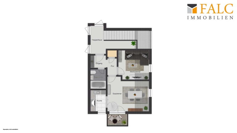 Grundriss Maisonette