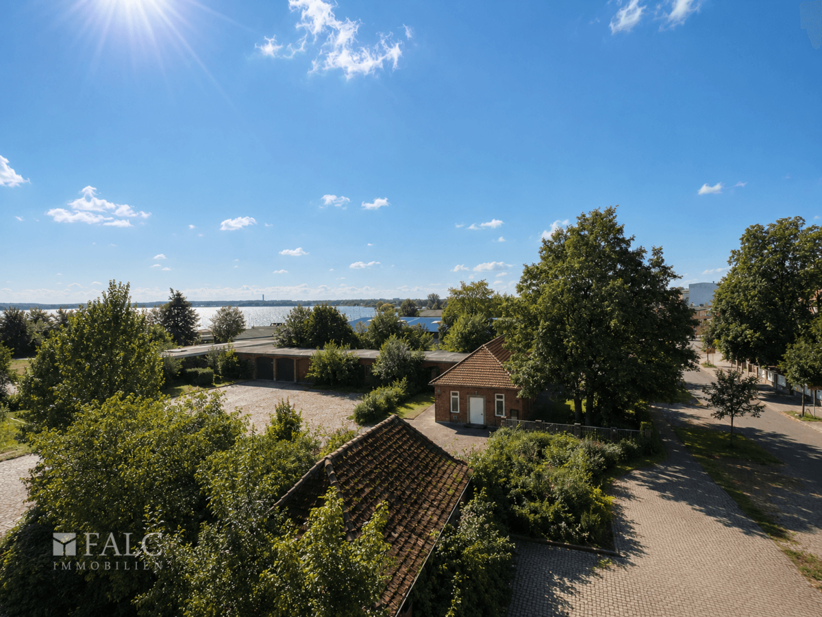 Blick vom Balkon