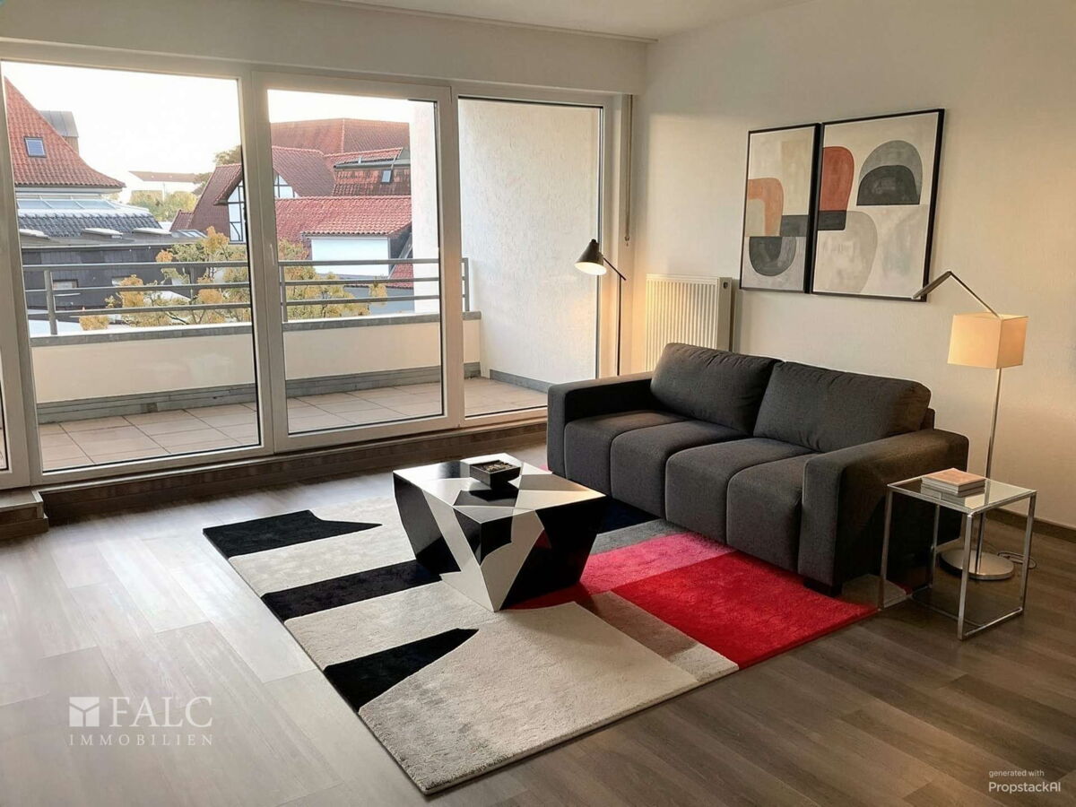 Wohnzimmer - Wohnzimmer, Modern - (KI generiert)