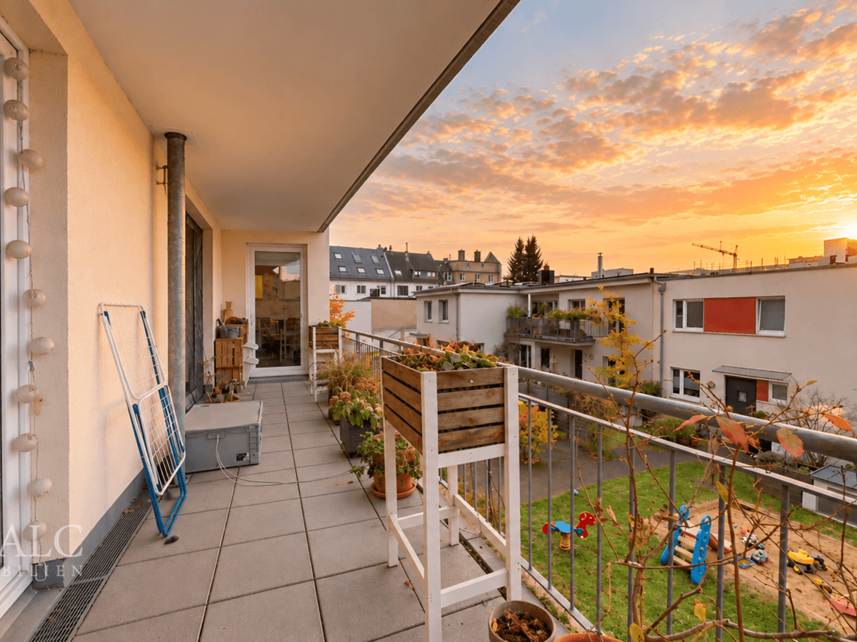 Balkon zum Innenhof 