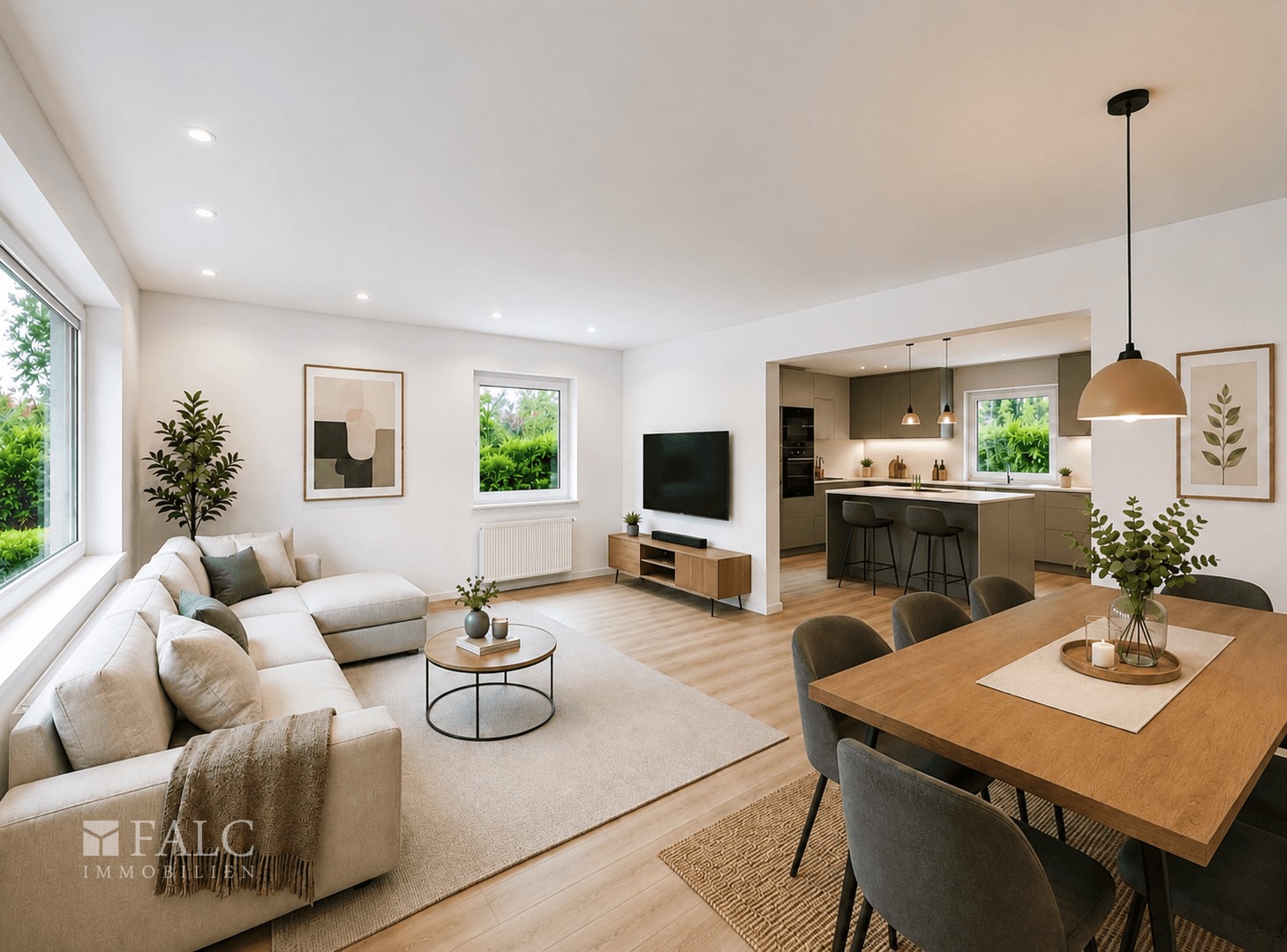 Moderner Wohn(t)raum auf einer Ebene. Greifen Sie zu! - FALC Immobilien - Foto 2